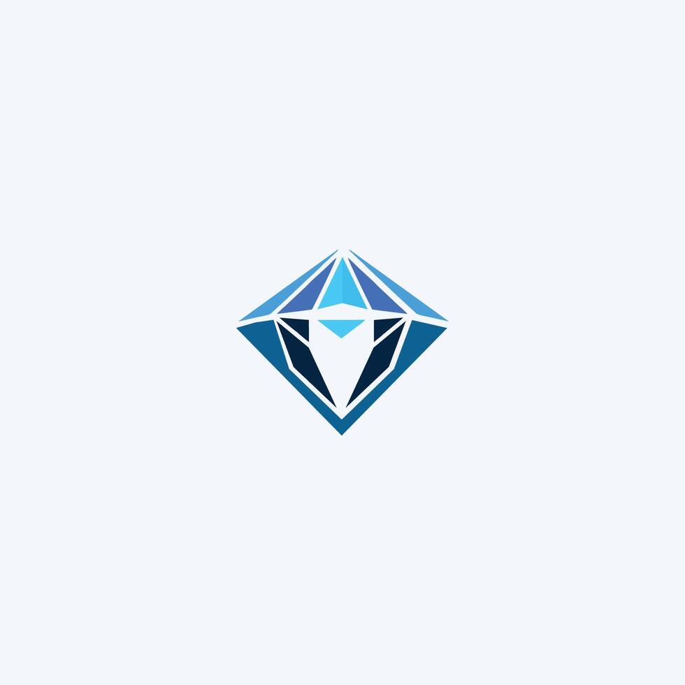 ai gegenereerd diamant logo ontwerp elegant diamant succes bedrijf icoon vector