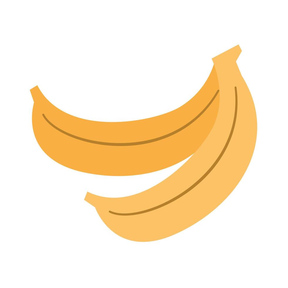 bananen in vlak stijl. banaan pictogrammen. vector