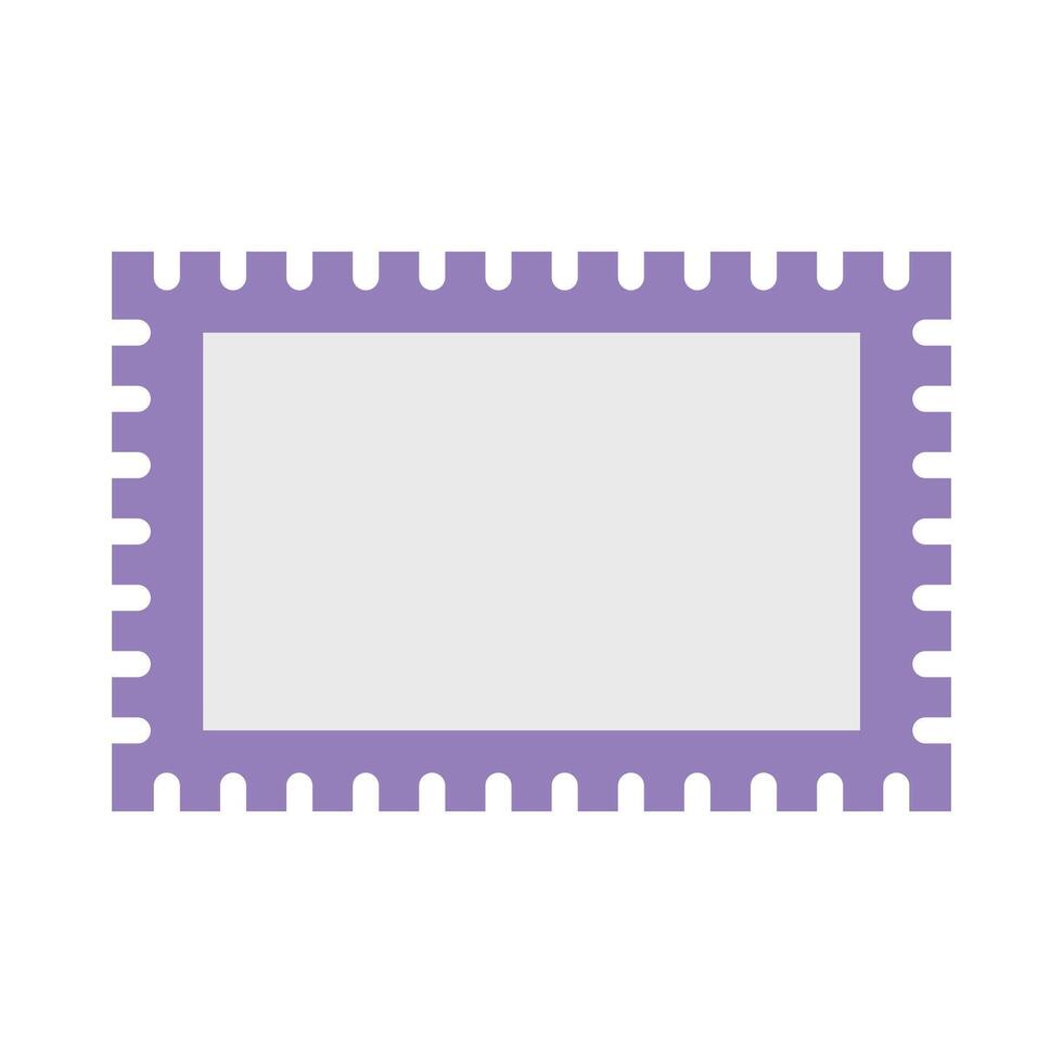 schattig port postzegel vector icoon
