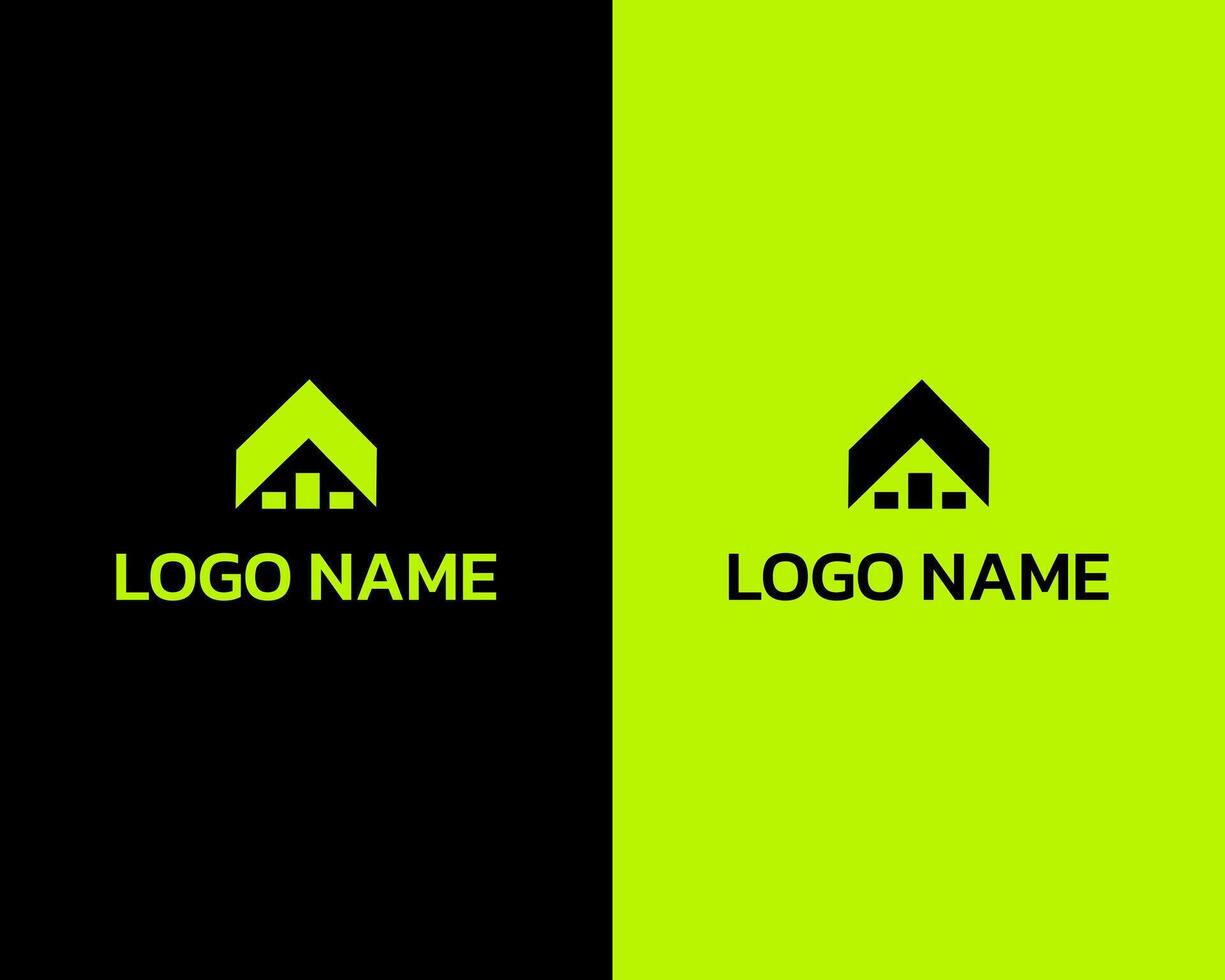 financieel huis icoon logo ontwerp sjabloon vector