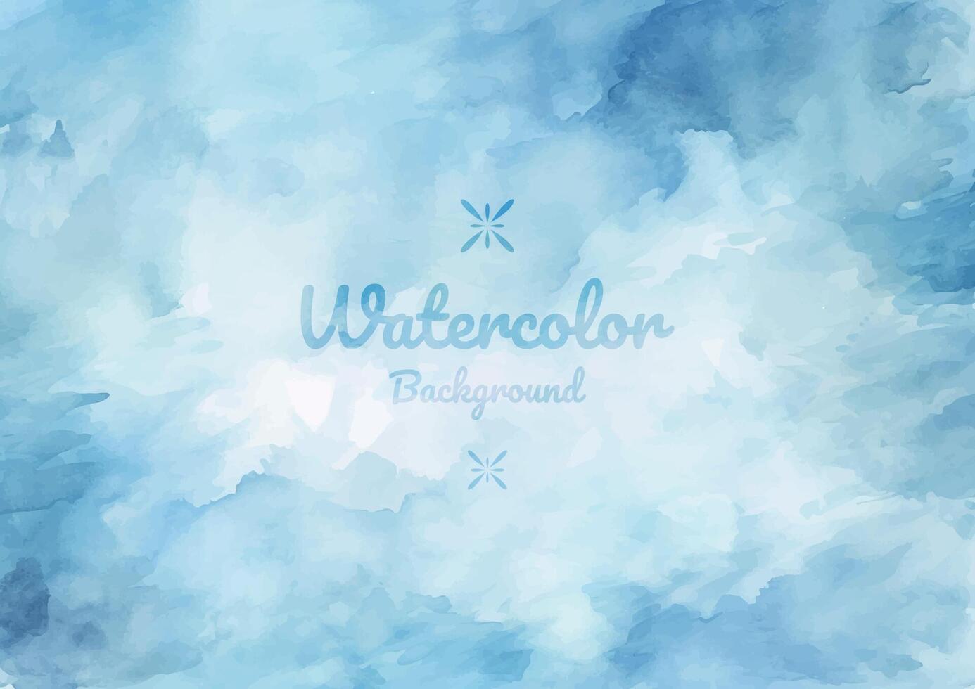 blauw waterverf verf achtergrond vector