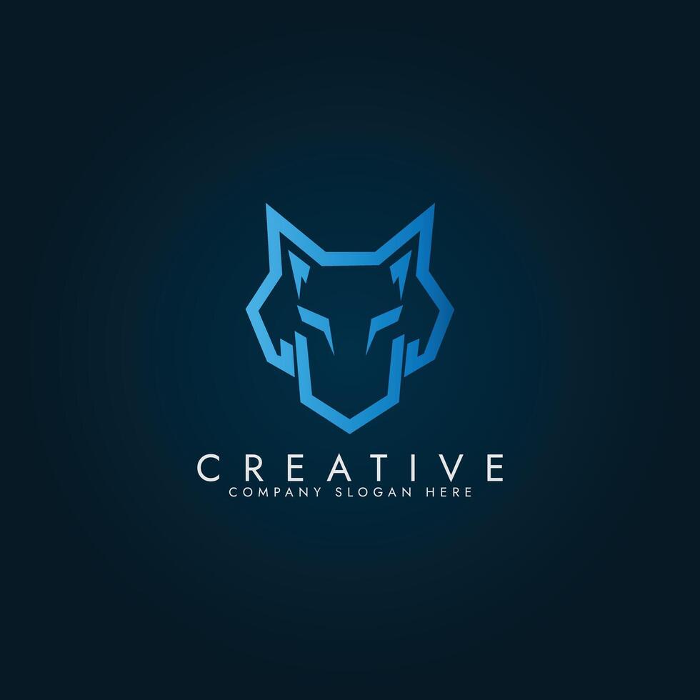 creatieve kleurrijke vos logo vectorillustratie vector
