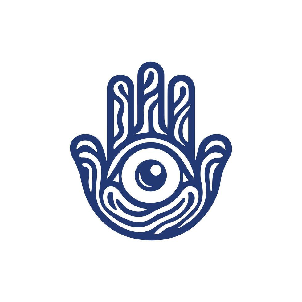 handen oog vector illustratie gebruik logo t-shirt