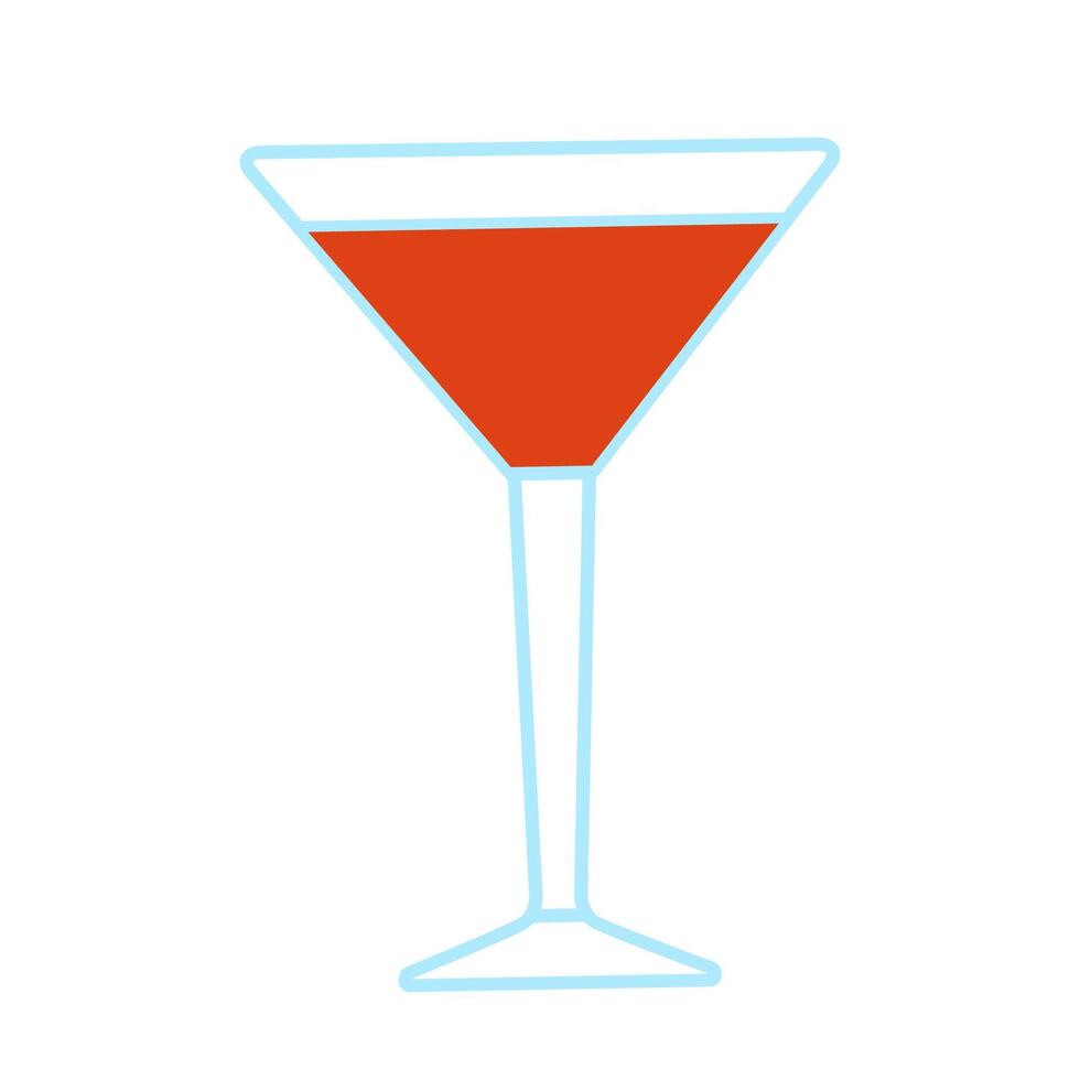 cocktailglas icoon vector