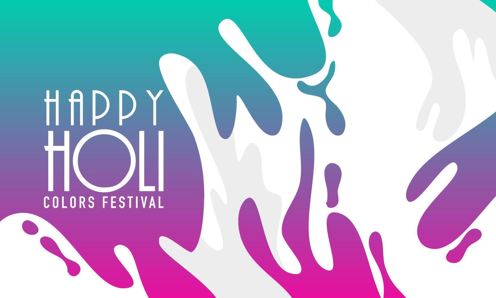 elegant gelukkig holi kleurrijk festival banier ontwerp vector