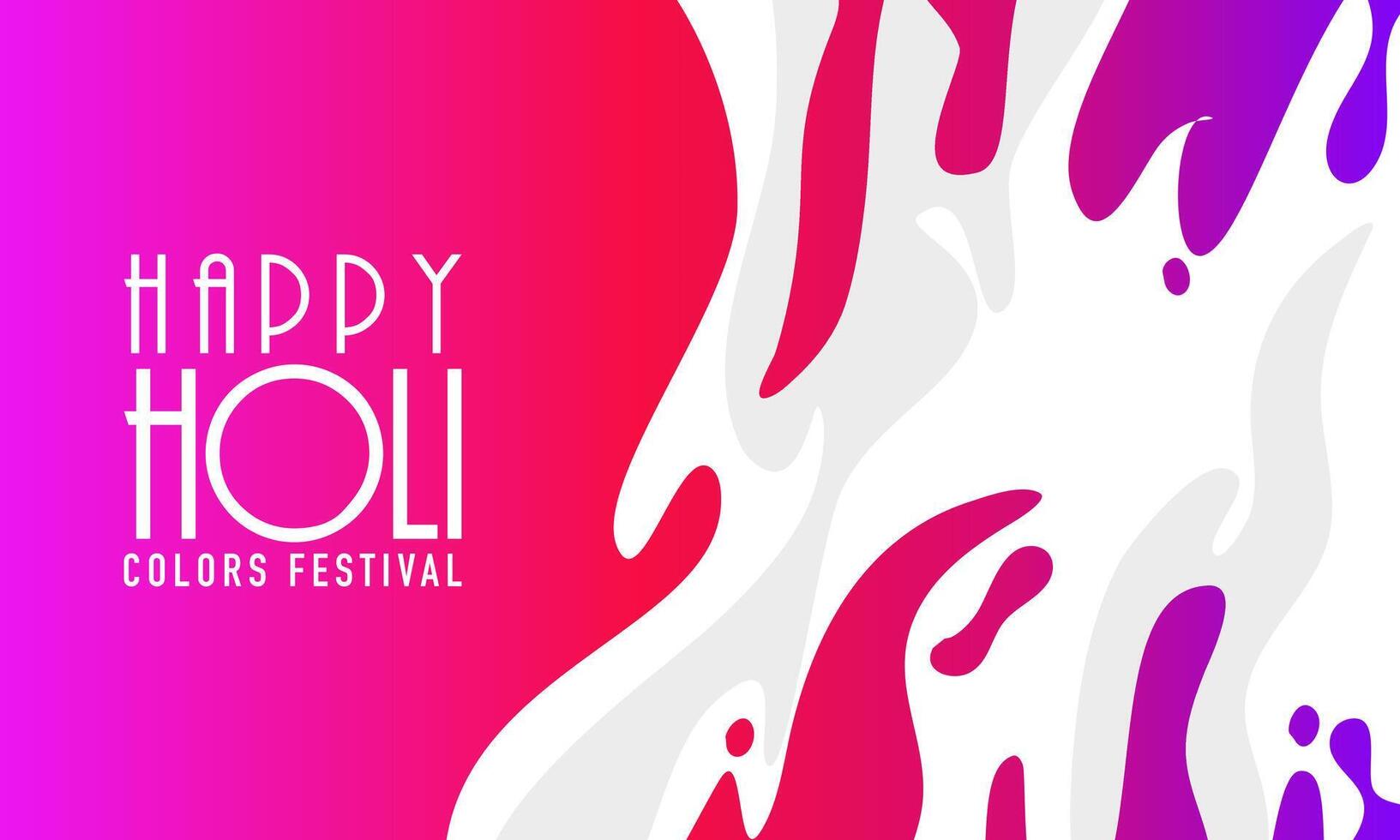 elegant gelukkig holi kleurrijk festival banier ontwerp vector