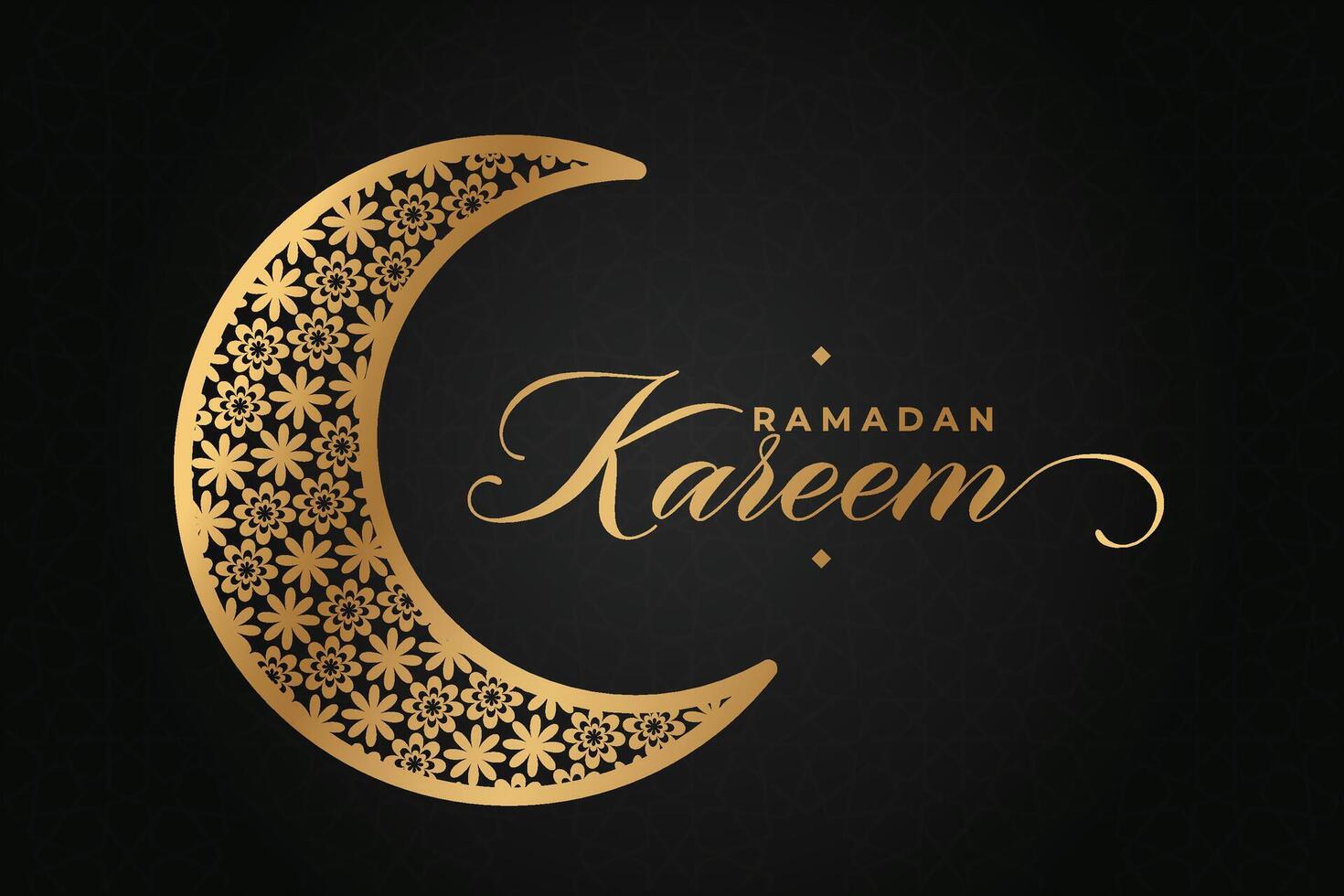 elegant luxe ramadan, eid mubarak decoratief vakantie kaart vector