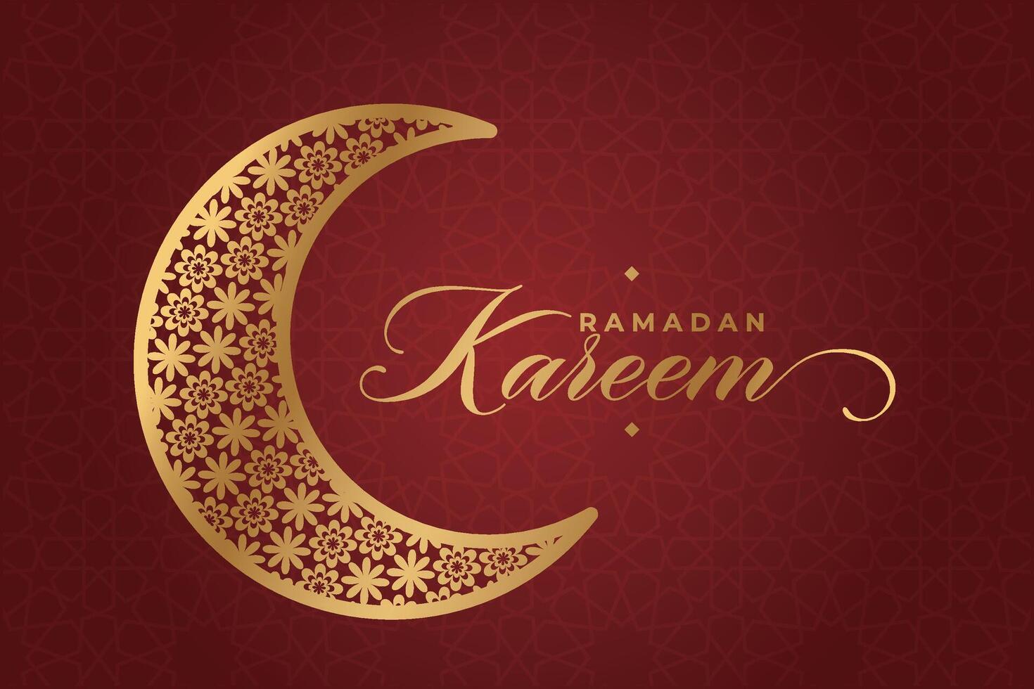 elegant luxe ramadan, eid mubarak decoratief vakantie kaart vector