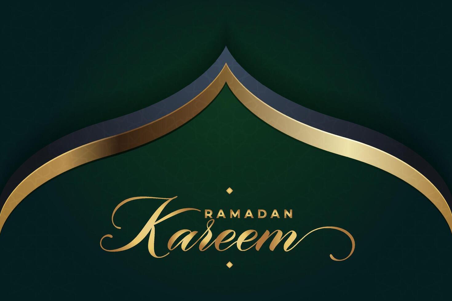 elegant luxe ramadan, eid mubarak decoratief vakantie kaart vector