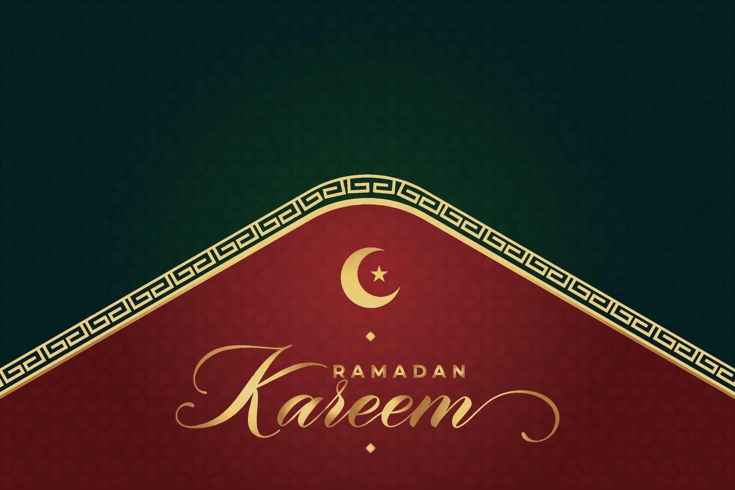 elegant luxe ramadan, eid mubarak decoratief vakantie kaart vector