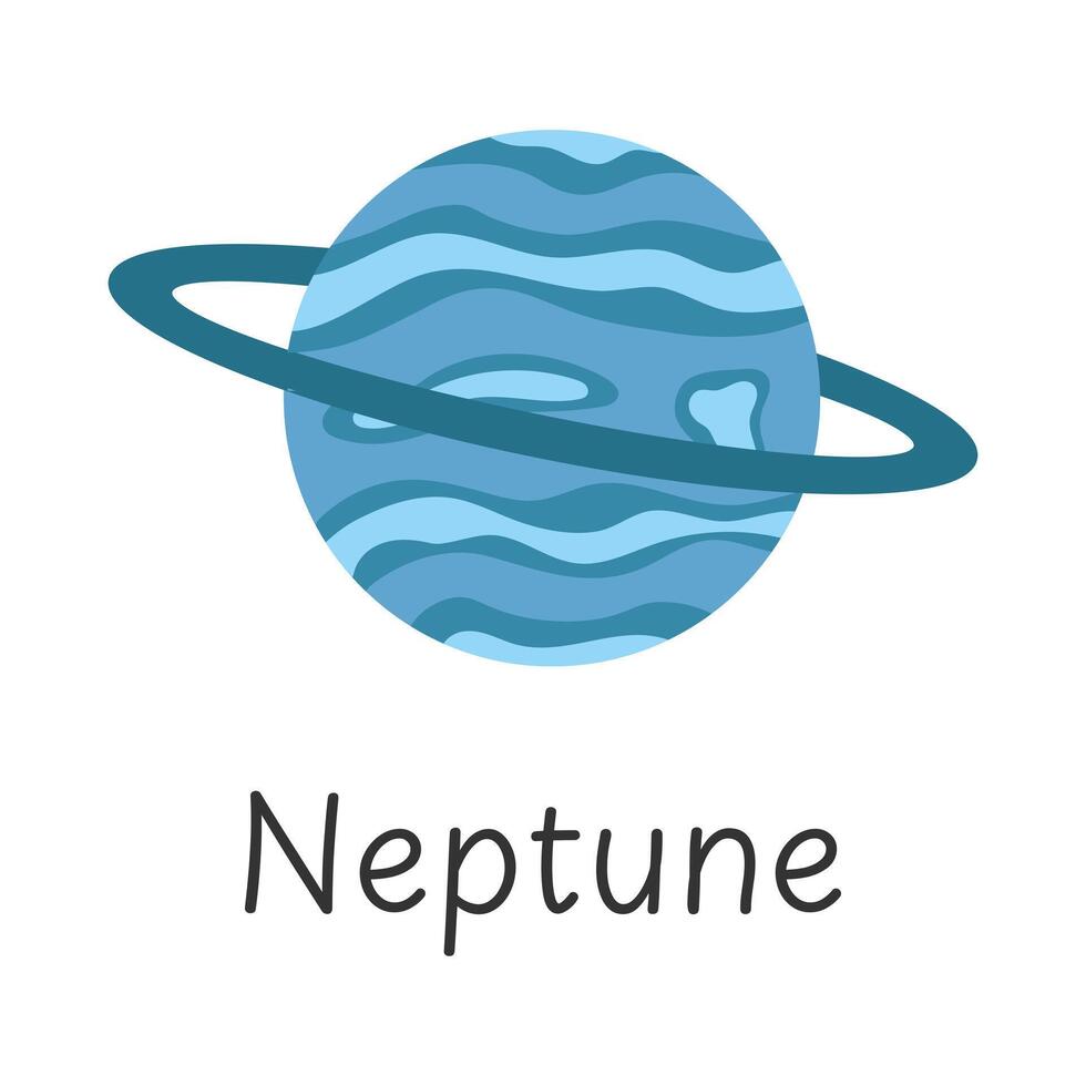 planeet Neptunus icoon. vector illustratie.