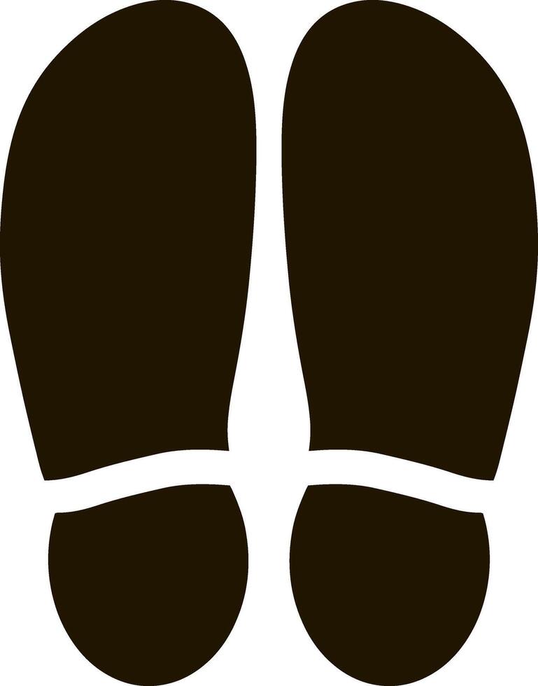 voet afdrukken voet schoenen icoon menselijk voetafdruk silhouet voetverzorging reizen blootsvoets vector