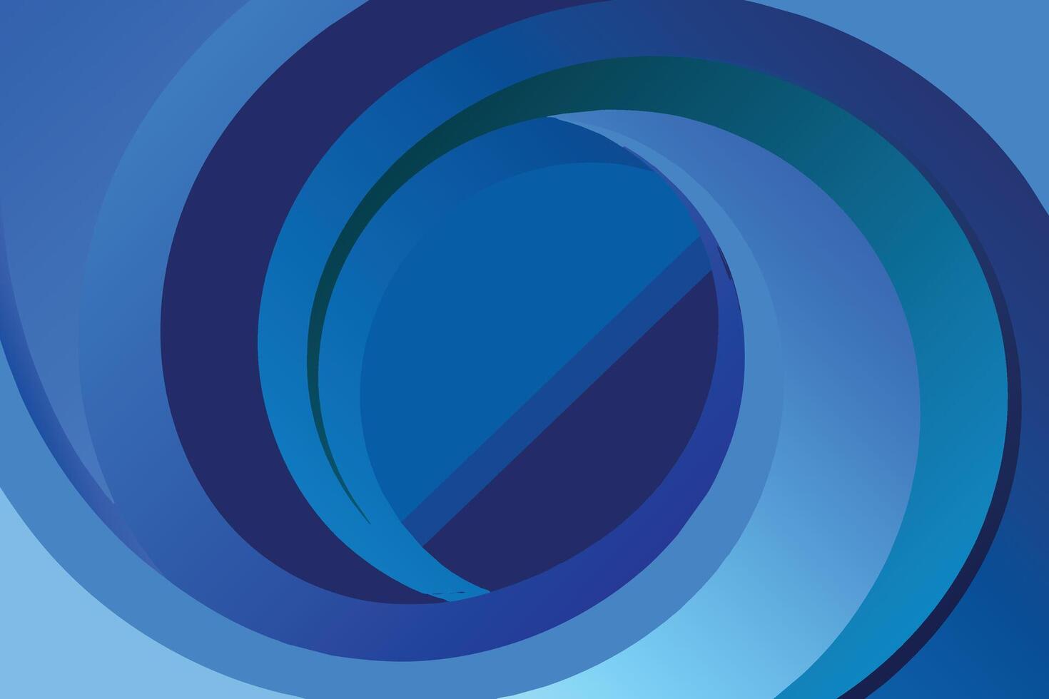 papier laag cirkel blauw abstract achtergrond. curves en lijnen gebruik voor banier, omslag, poster, behang, ontwerp met ruimte voor tekst vector