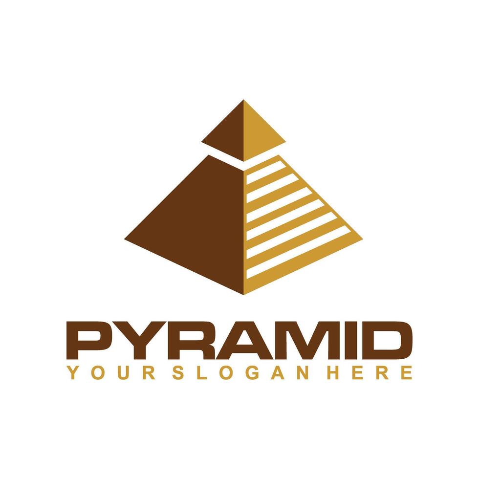 piramide logo sjabloon vector