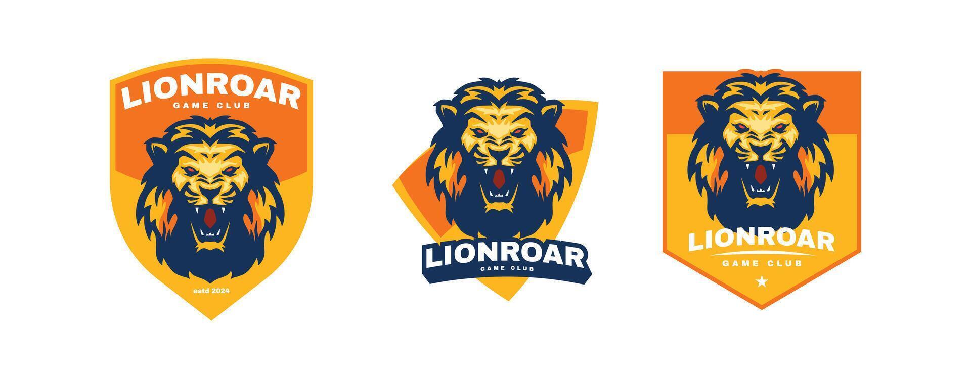 leeuw sport logo sjabloon vector