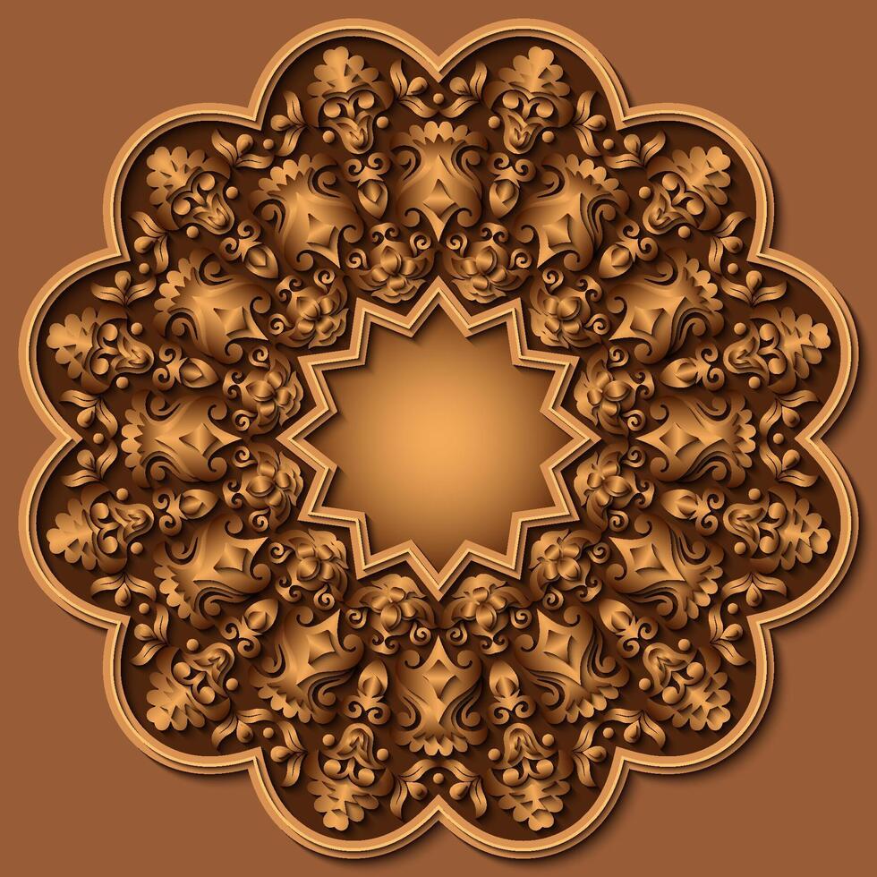 abstract vector sier- natuur wijnoogst papercut bloemen kant element.