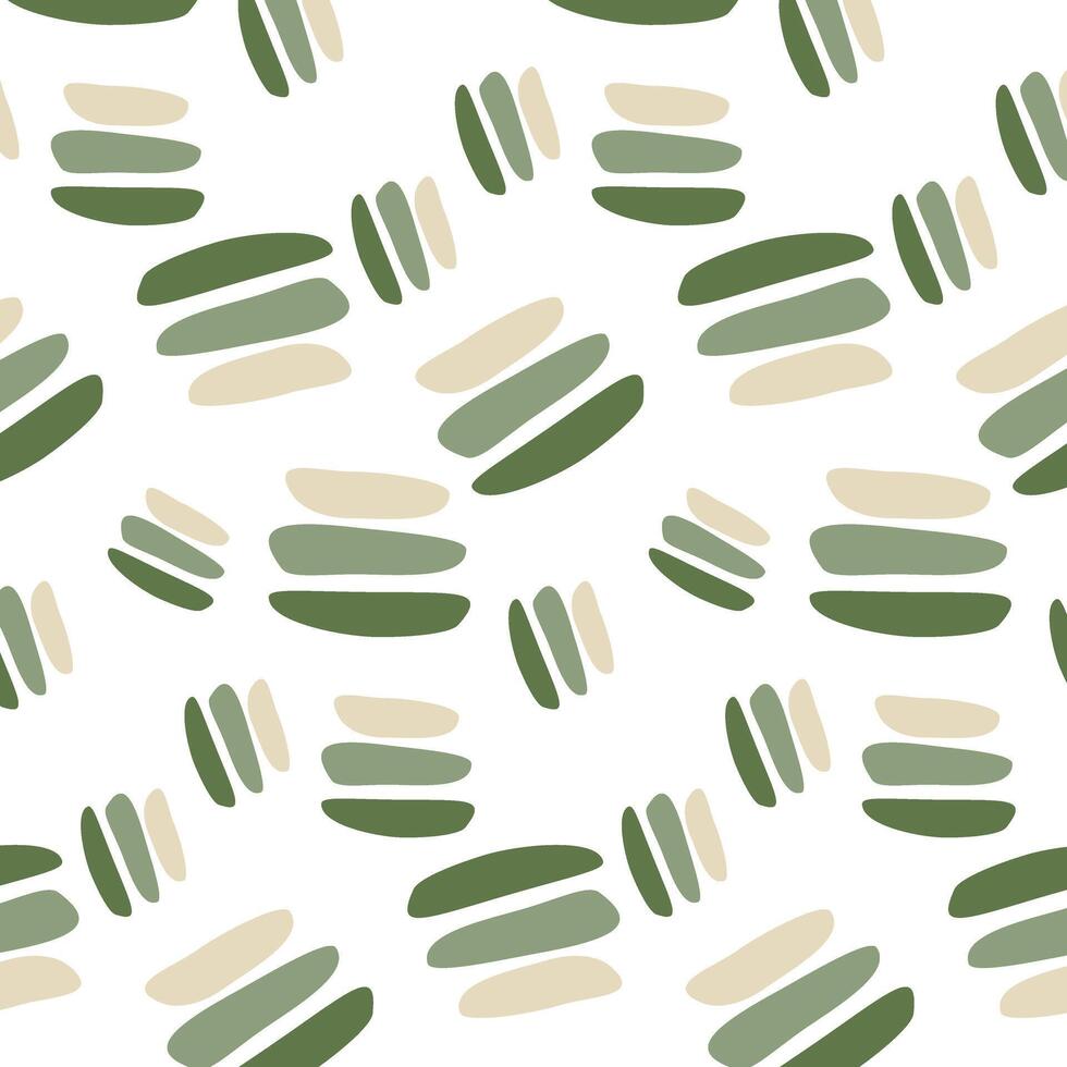 naadloos patroon met groen en beige vlekken. vector