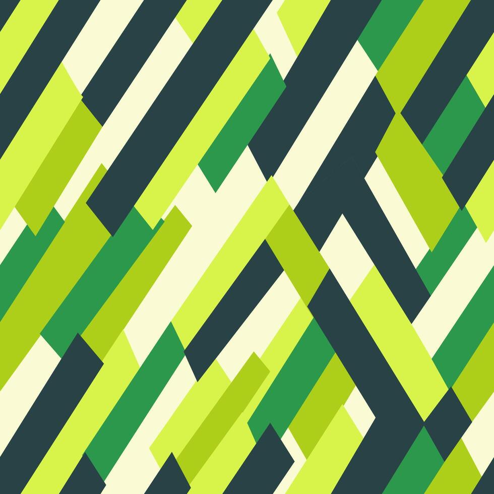 abstract naadloos patroon in groen kleuren. meetkundig afdrukken vector
