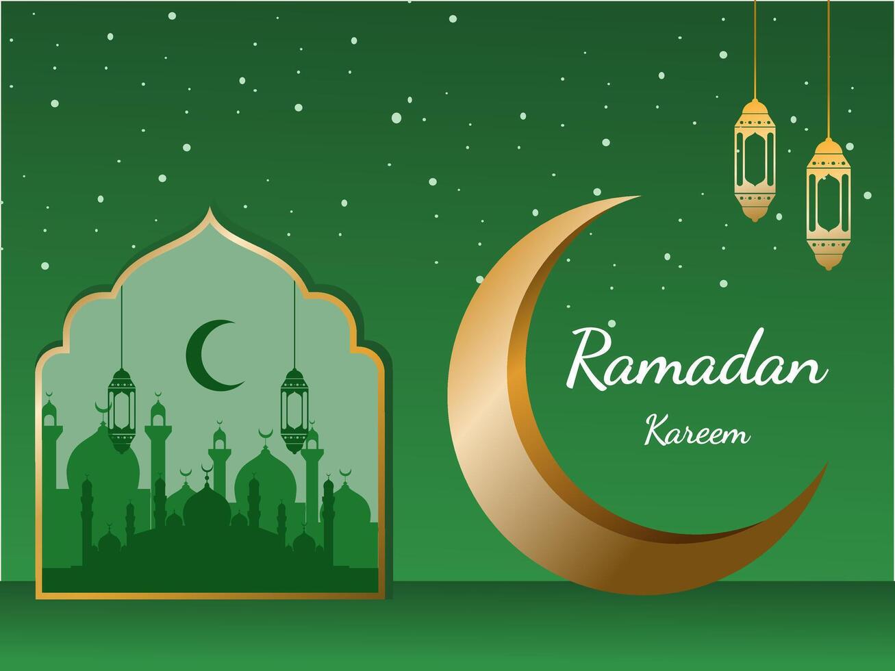 Ramadan achtergrond en sjabloon vector