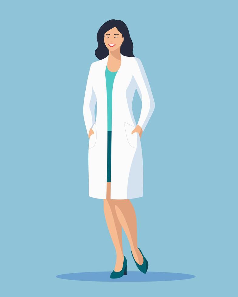 vrouw dokter. geneeskunde concept illustratie vector