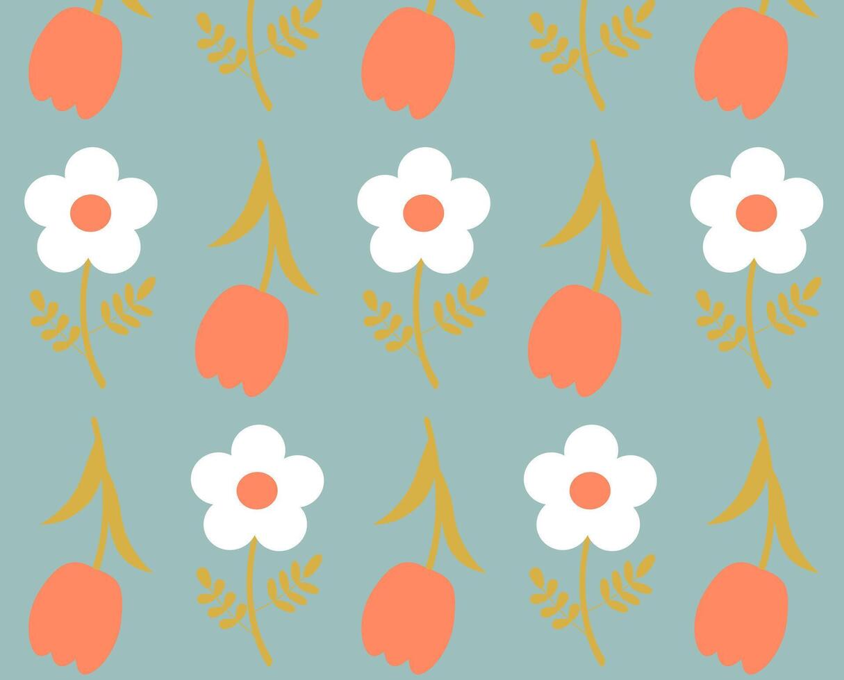 naadloos bloemen patroon. vector illustratie