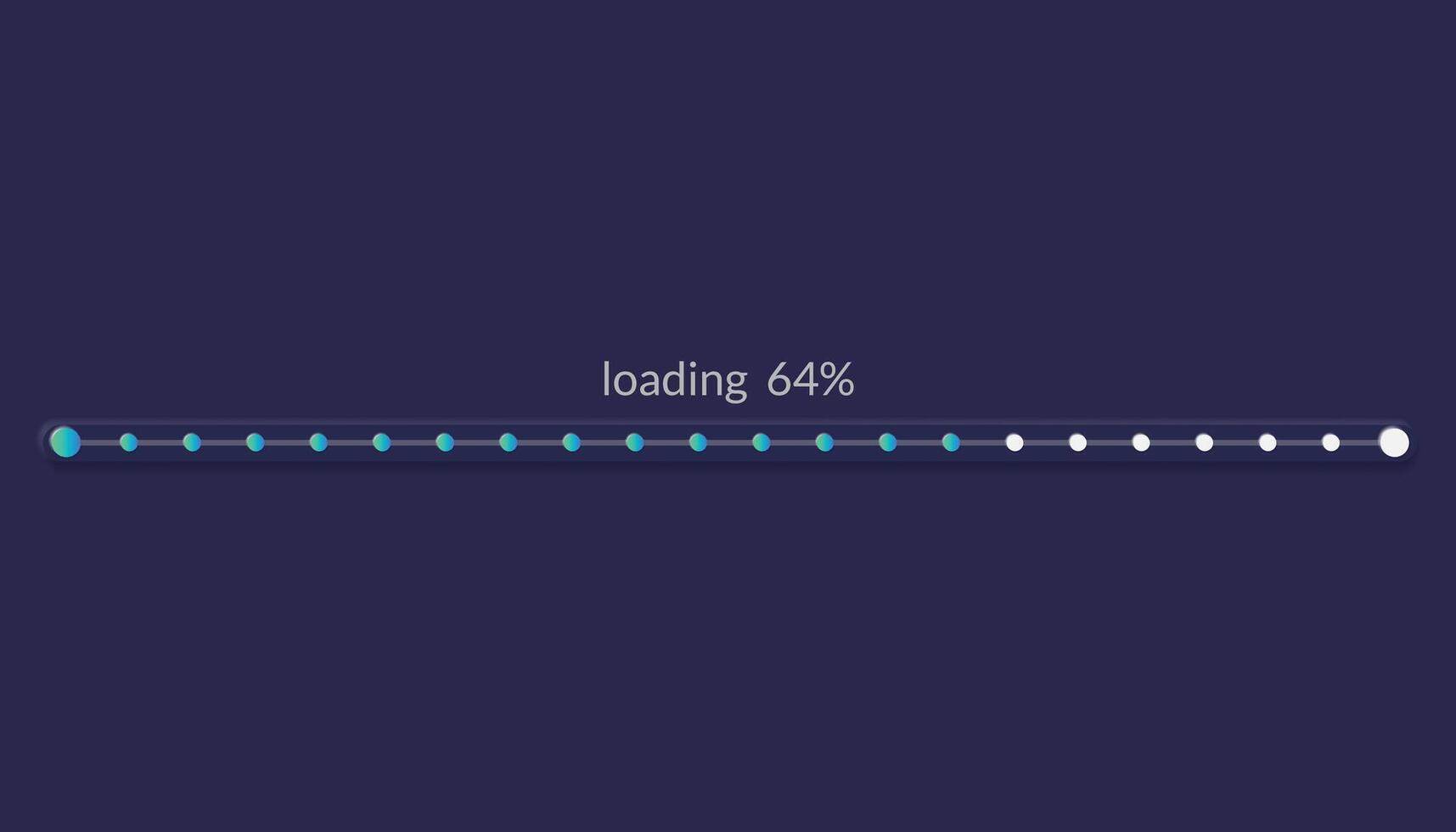 vooruitgang laden bar. indicator van toestand downloaden. grafisch pictogrammen van koppel. neon toetsen van snelheid van uploaden. web laders met procent. futuristische ui voor website, spel, internet vector