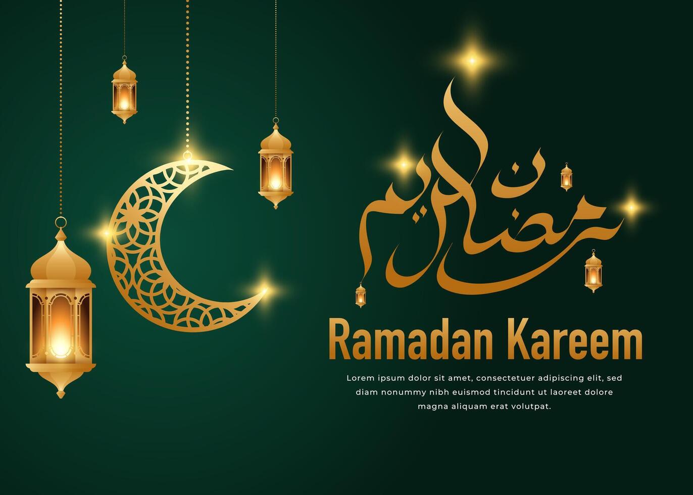 elegant Ramadan kareem decoratief festival kaart Islamitisch Ramadan viering achtergrond vector