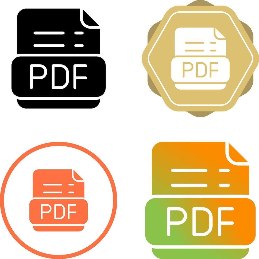 pdf formaat vector icoon