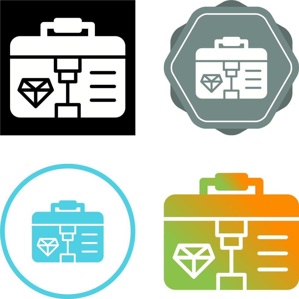 diamant vector pictogram