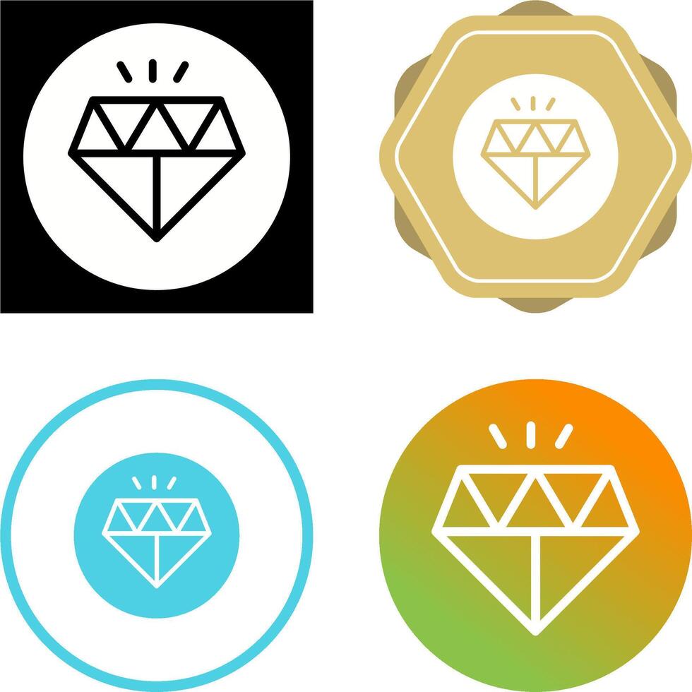 diamant vector pictogram