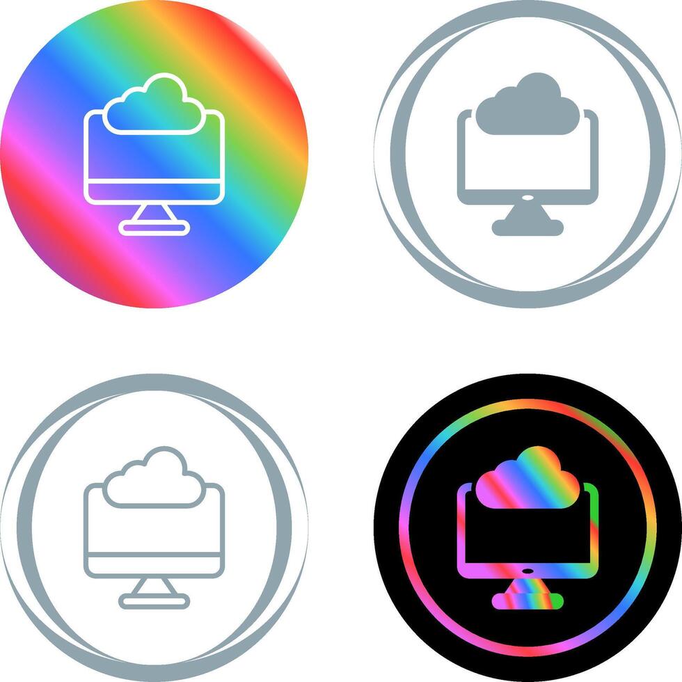 edge computing vector icon