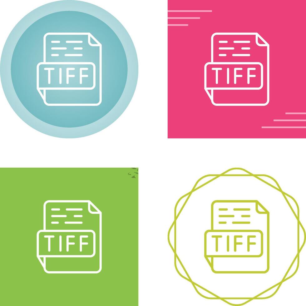 tiff vector icoon