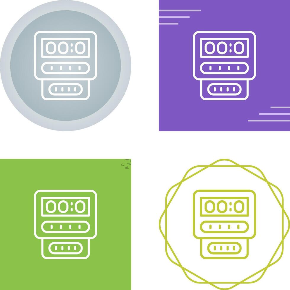 elektrisch meter vector icoon