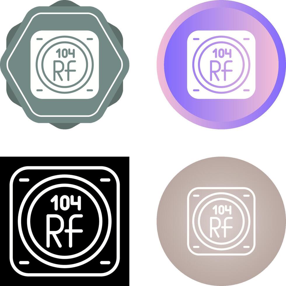 rutherfordio vector icoon