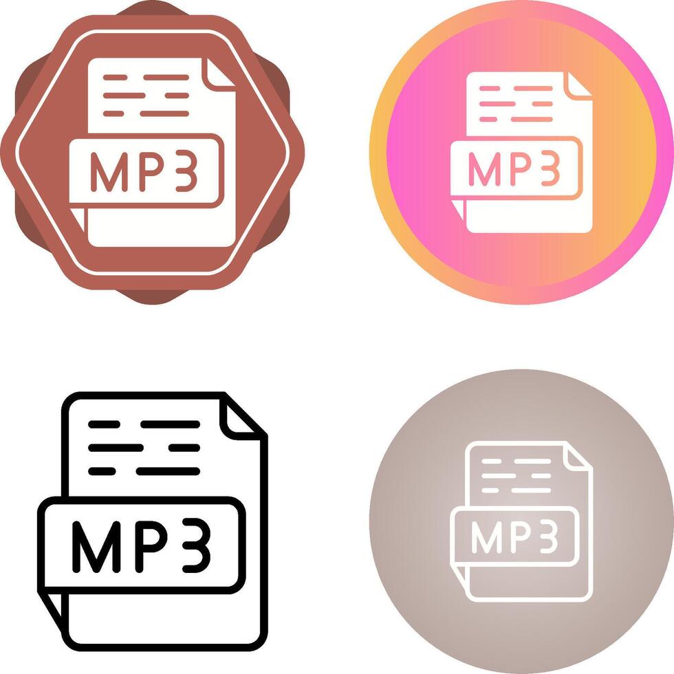 mp3 vector icoon