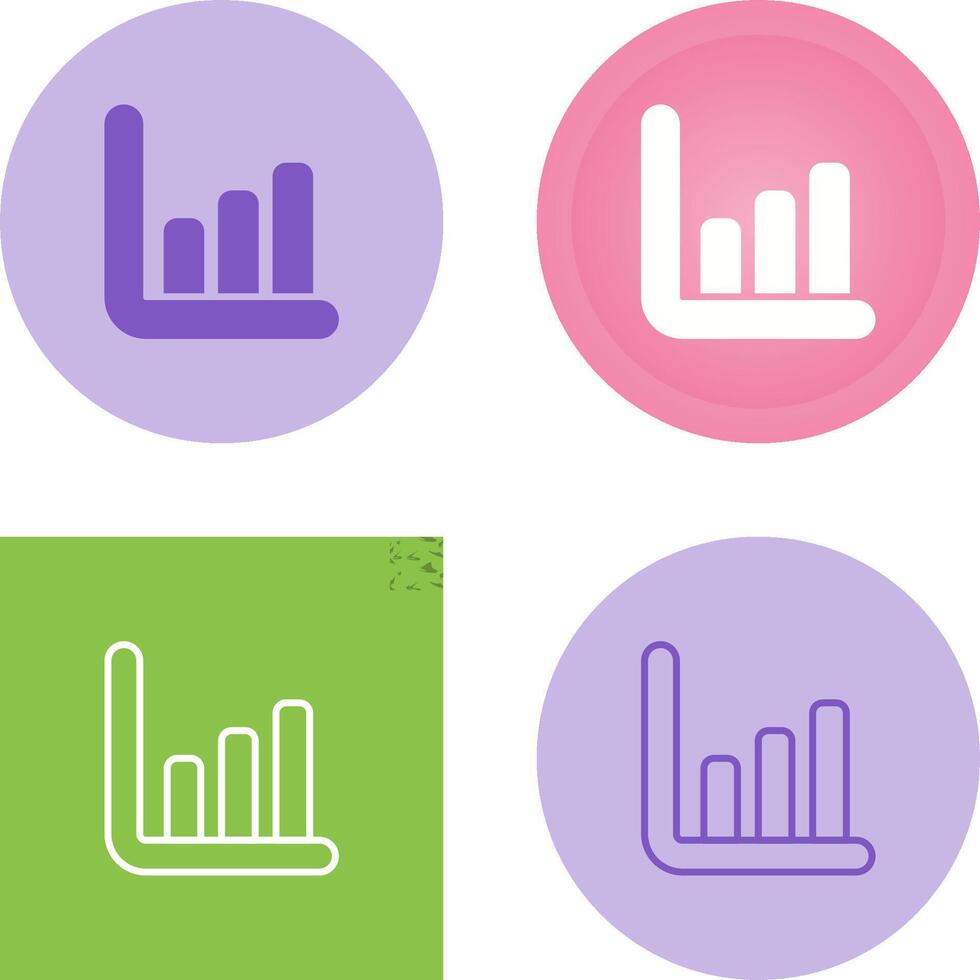 tabel histogram vector icoon