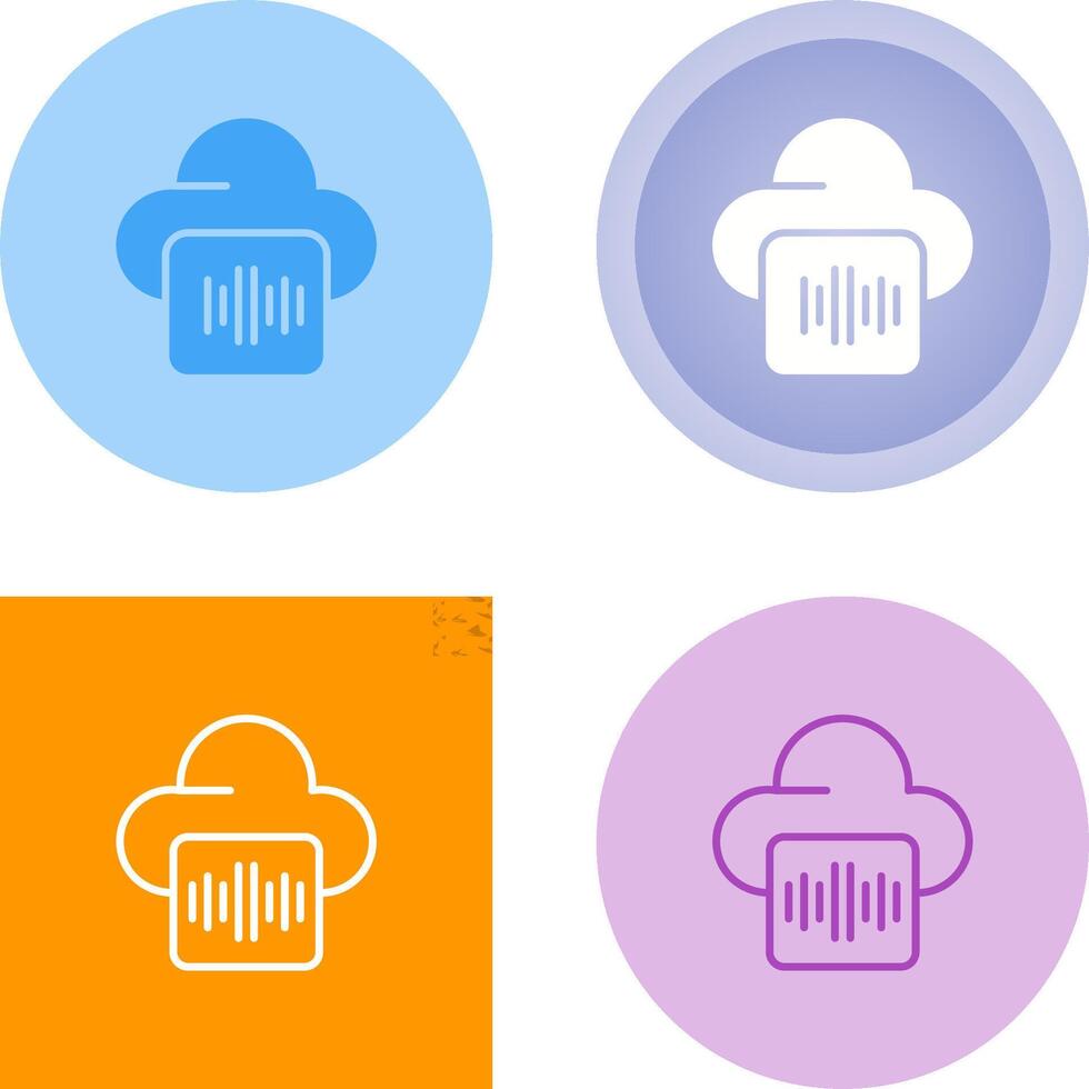 audio hosting vector icoon