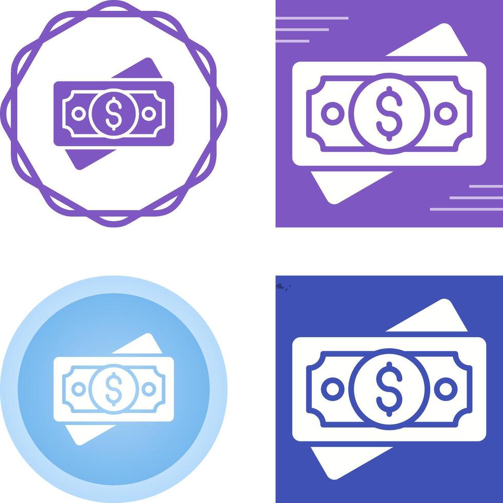 contant geld vector pictogram