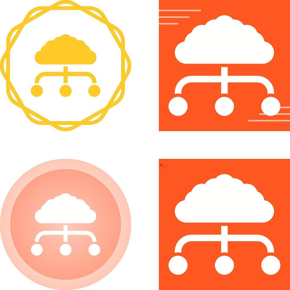 wolk vector pictogram