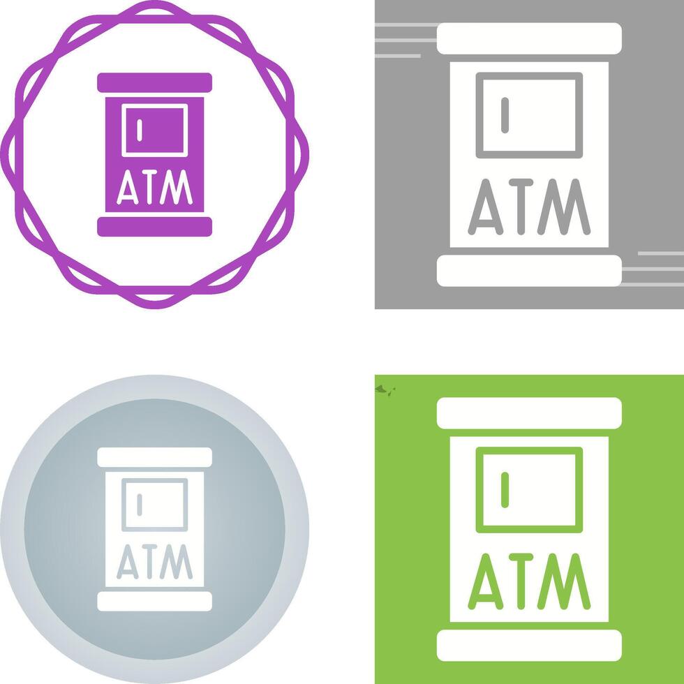 geldautomaat vector pictogram