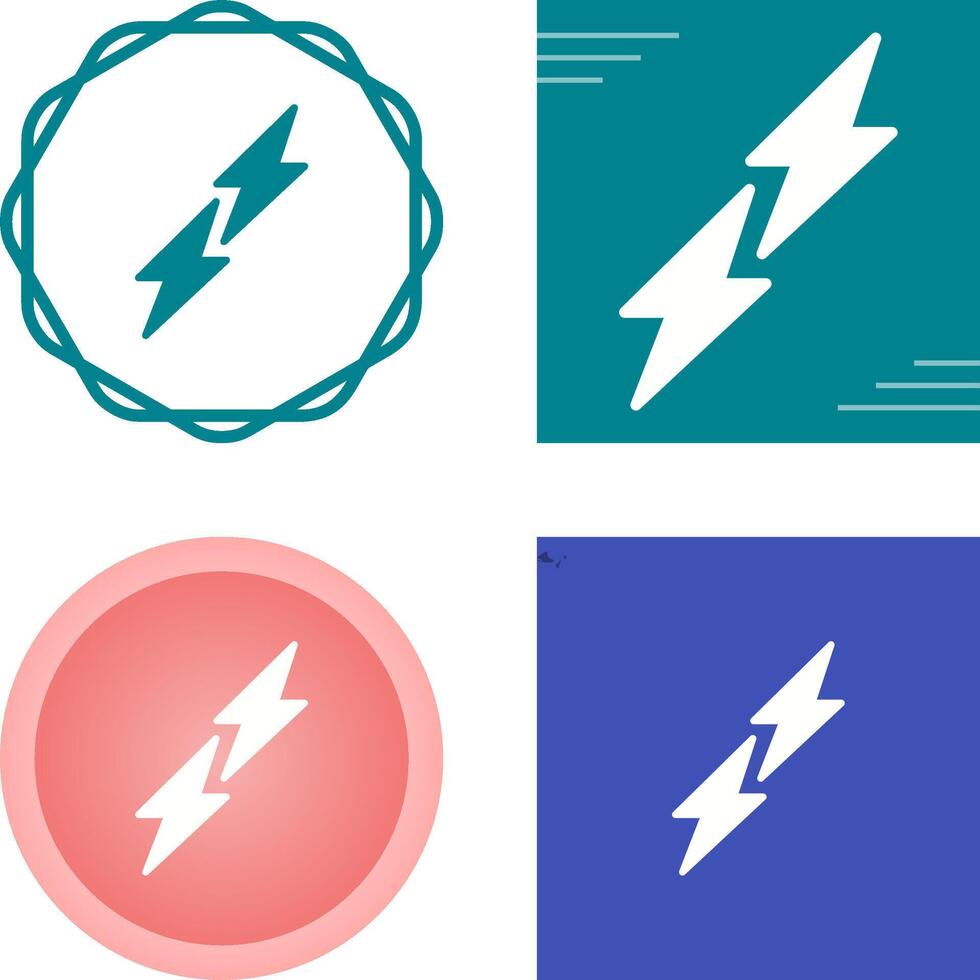 bliksem vector pictogram