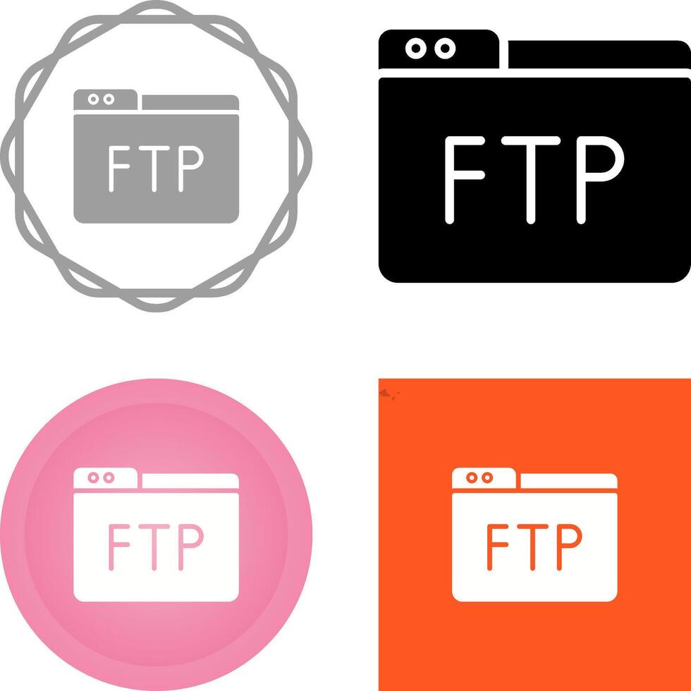 ftp vector icoon