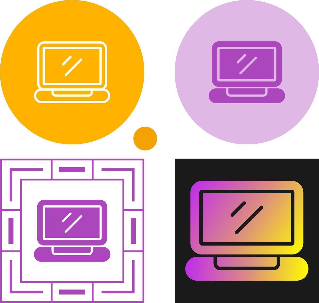 laptop vector pictogram