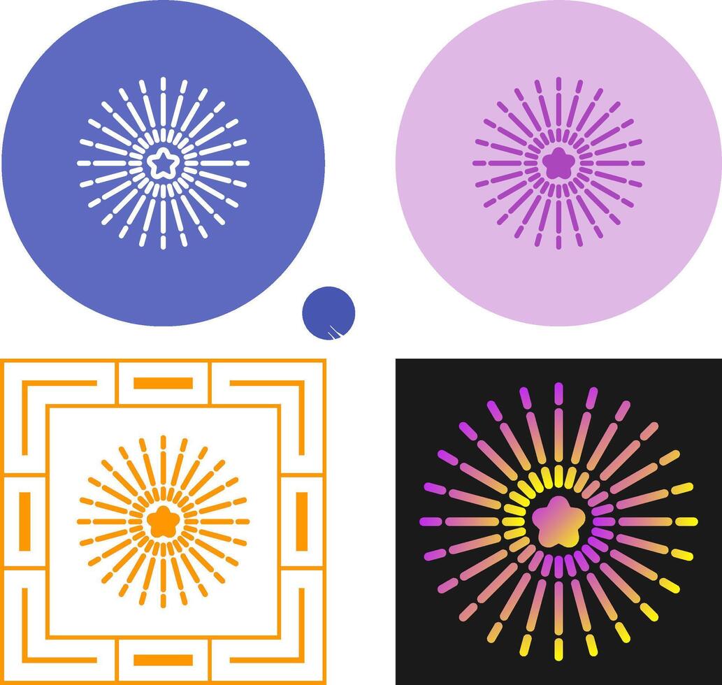 vuurwerk vector pictogram