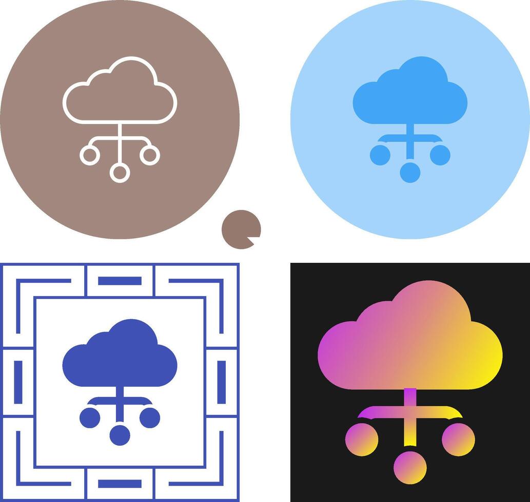 cloud computing vector icon