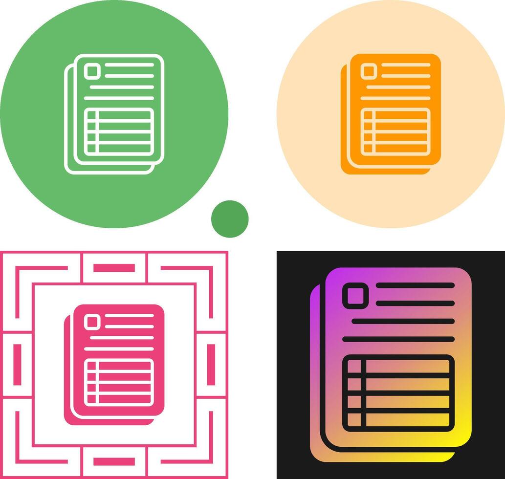 spreadsheet vector icoon