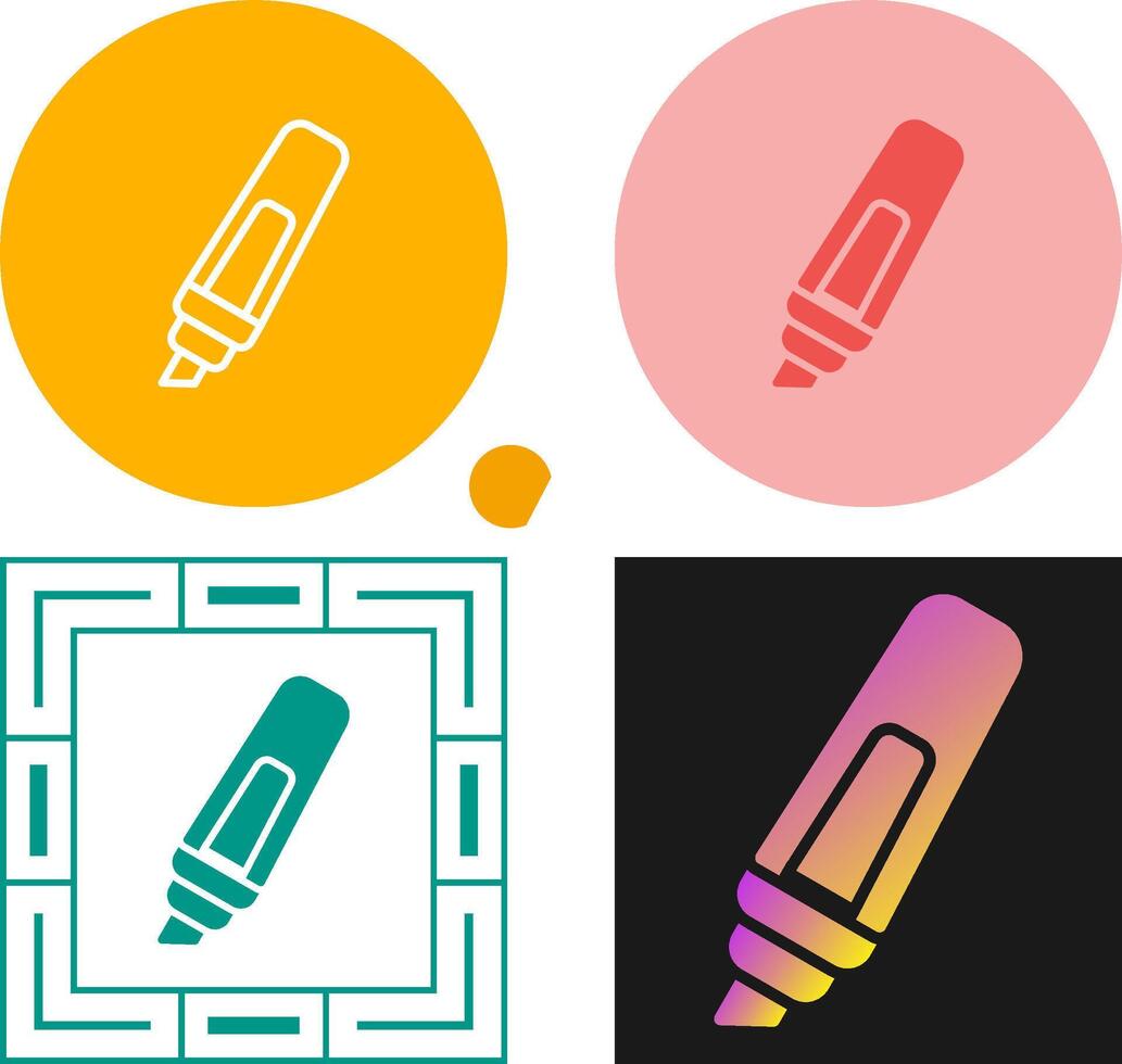 markeerstift vector pictogram