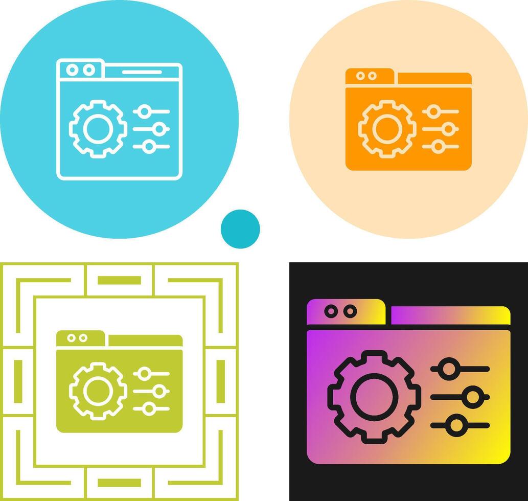 bedieningspaneel vector pictogram