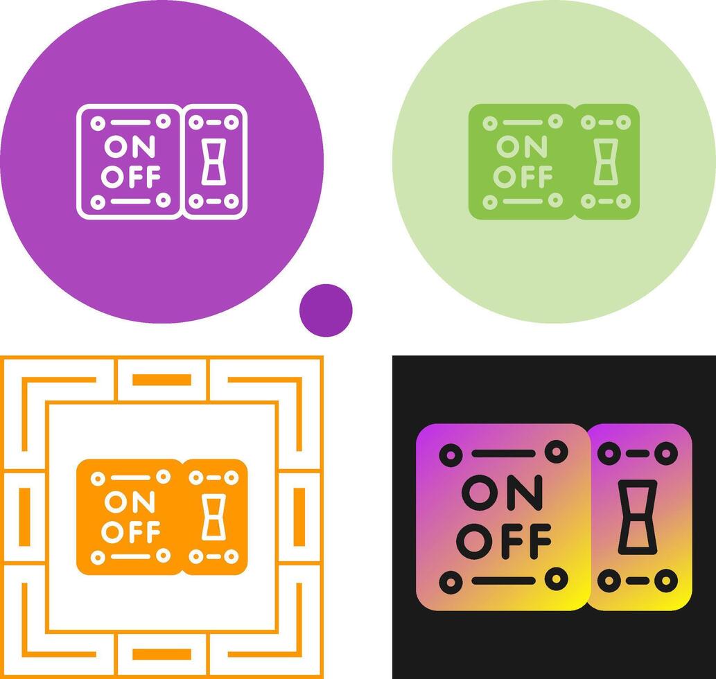 licht schakelaar vector icoon