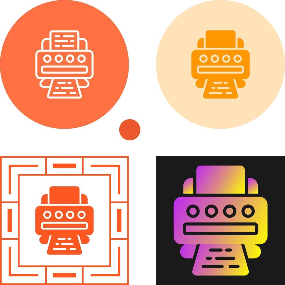 printer vector pictogram